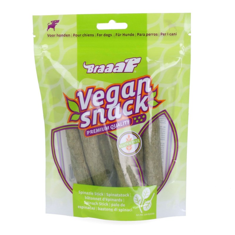 Vegansk snackspinatpind - Glutenfri Braaaf Hundegodbidder Vegansk snackspinatpind - Glutenfri Braaaf Hundegodbidder