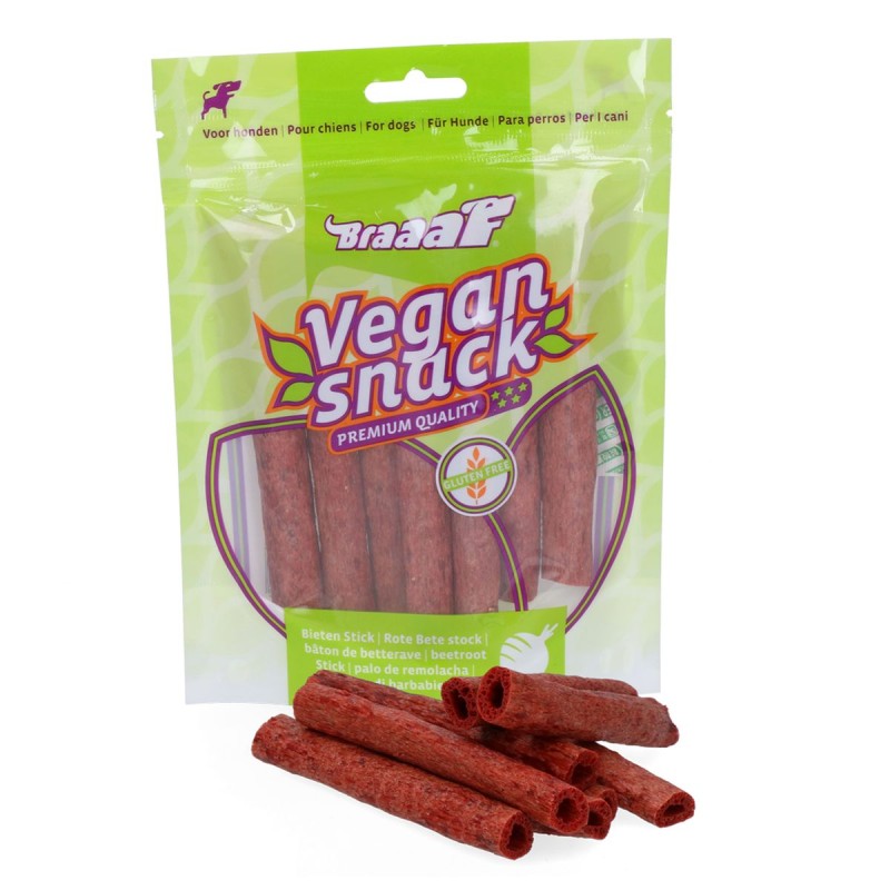 Vegansk snack-rødbedestang - Glutenfri Braaaf Hundegodbidder