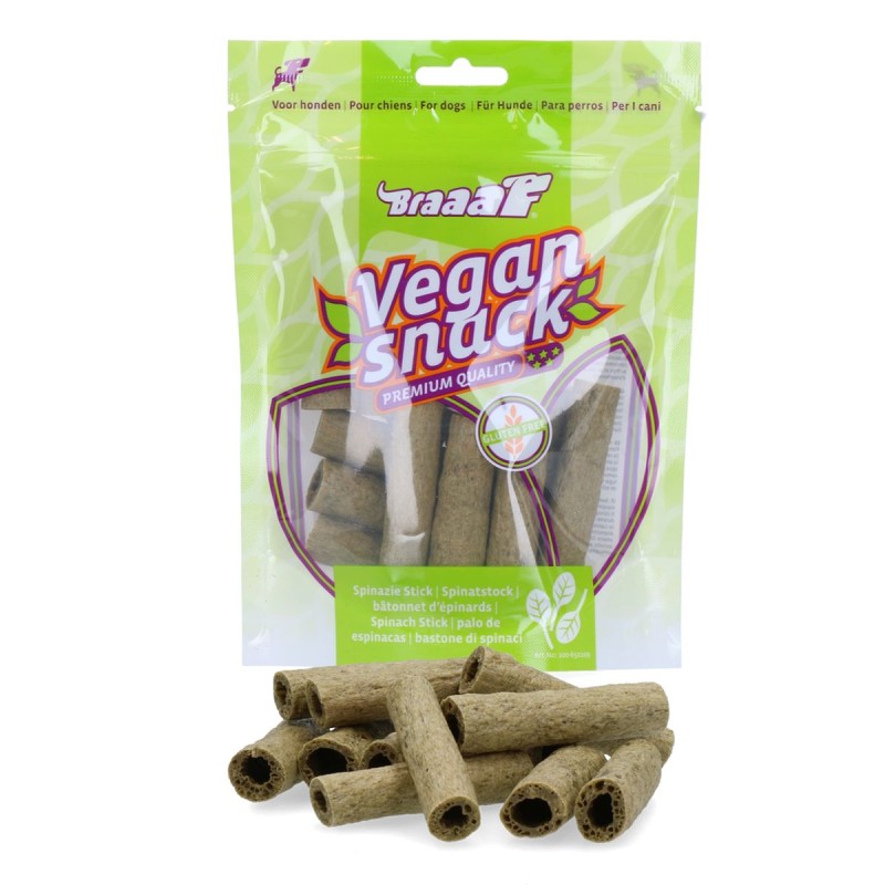 Vegansk snackspinatstang - Glutenfri Braaaf Hundegodbidder