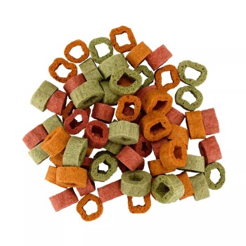 Braaaf Vegansk snack blandede ringe spinat græskar rødbeder - 1 cm