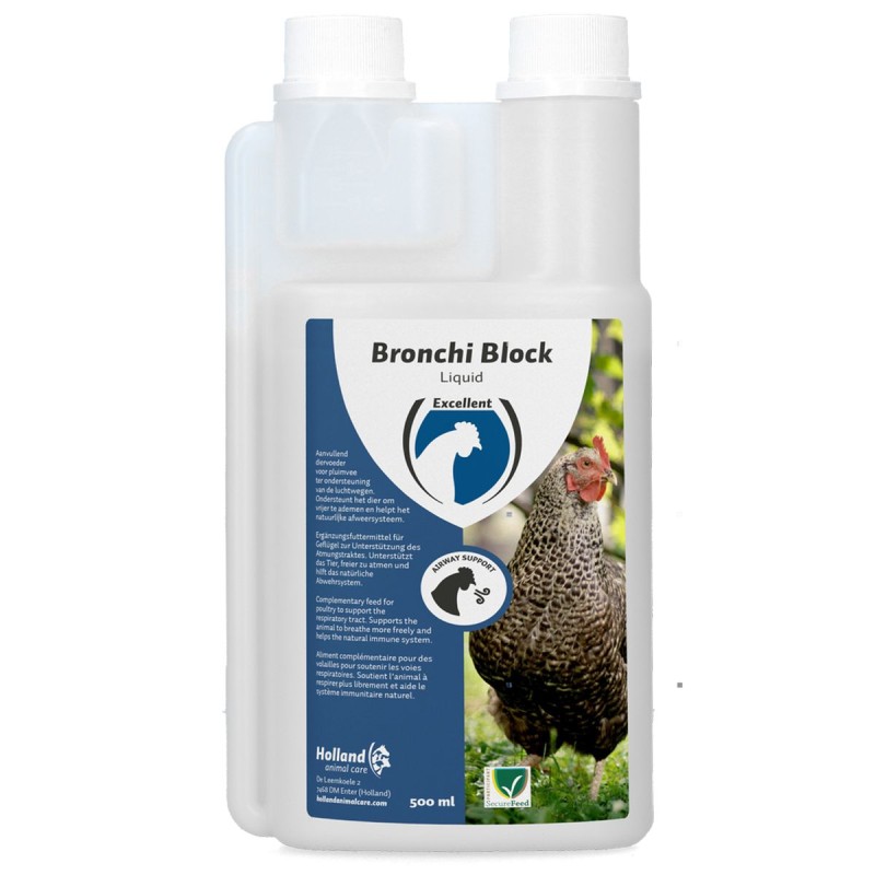 Block væske til fjerkræ 500 ml Bronchi