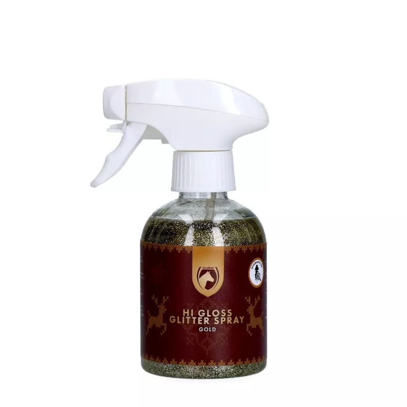 Excellent Horse Christmas Hi Gloss Glitter Spray Guld 250 ml