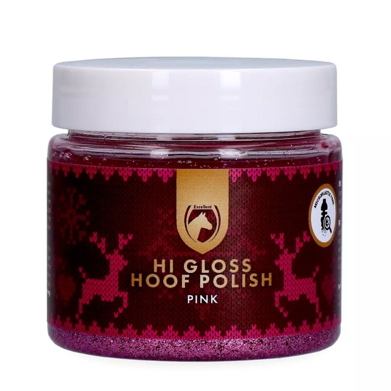Excellent Horse Jul Hi Gloss hovpolish lyserød 150 ml