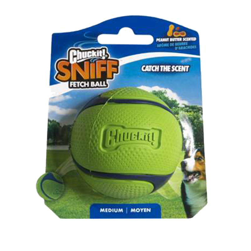 Chuckit! Sniff Fetch Ball Peanut Butter M Chuckit! Sniff Fetch Ball Peanut Butter M