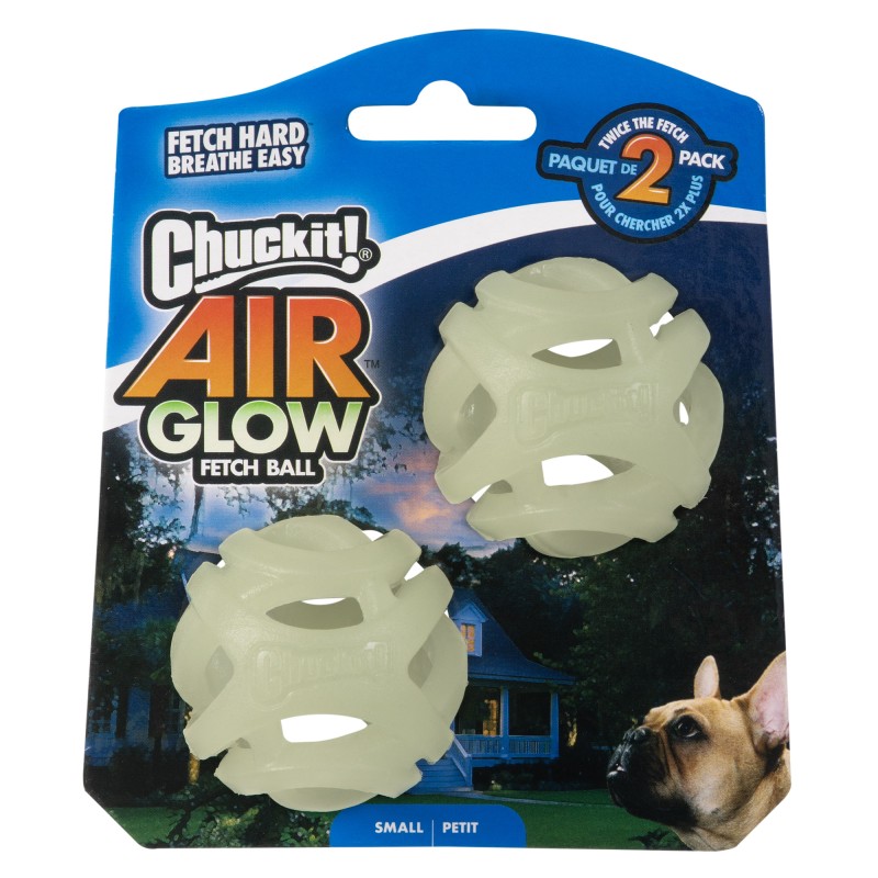 Chuckit! Air Glow apportbold S (2-pak) Chuckit! Air Glow apportbold S (2-pak)