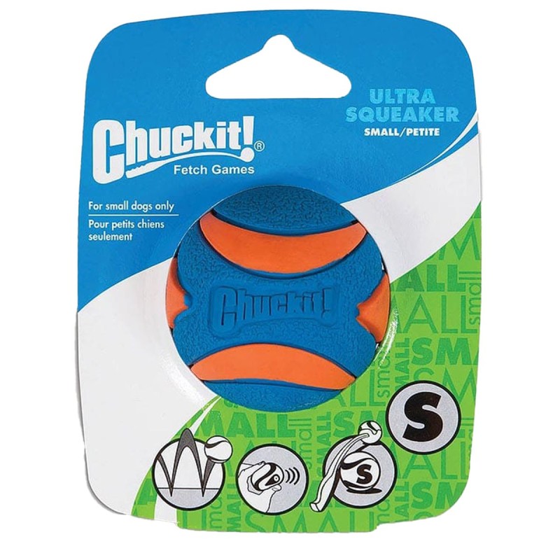 Ultra Squeaker Ball S Hundelegetøj Chuckit!