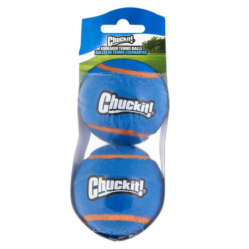 Chuckit! Squeaker Tennisbolde M (2-pak) Chuckit! Squeaker Tennisbolde M (2-pak)