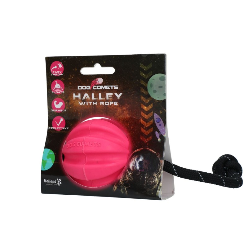 Halley med reb i lyserød Hundelegetøj Dog Comets Halley med reb i lyserød Hundelegetøj Dog Comets
