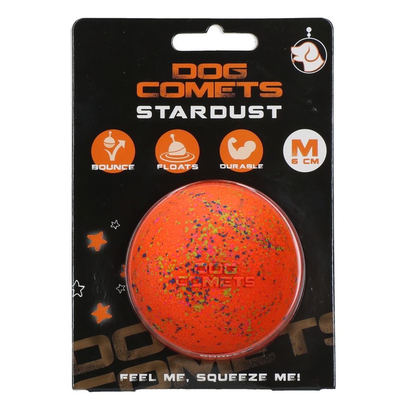 Stjernestøv Orange M Hundelegetøj Dog Comets