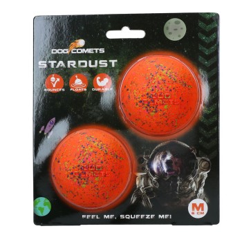 Stardust Orange M (2-pak) Hundelegetøj Dog Comets