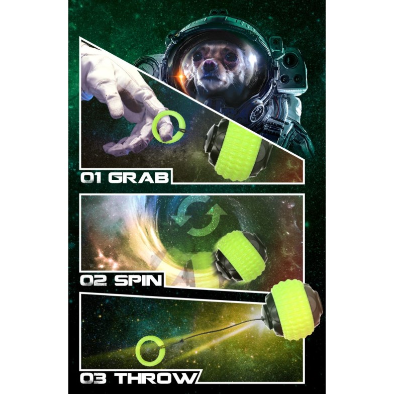 Apportlegetøj Blazar Jet Green Dog Comets