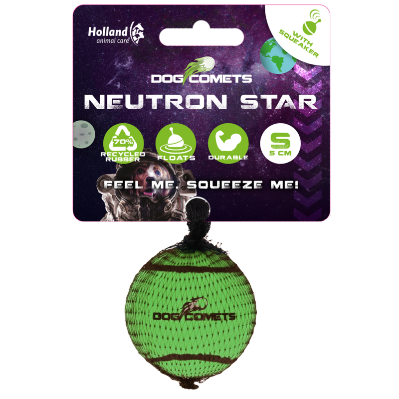 Dog Comets Neutron Star Tennisbold med Pibe S Grøn Dog Comets Neutron Star Tennisbold med Pibe S Grøn