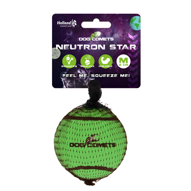 Dog Comets Neutron Star Tennisbold med Pibe M Grøn Dog Comets Neutron Star Tennisbold med Pibe M Grøn