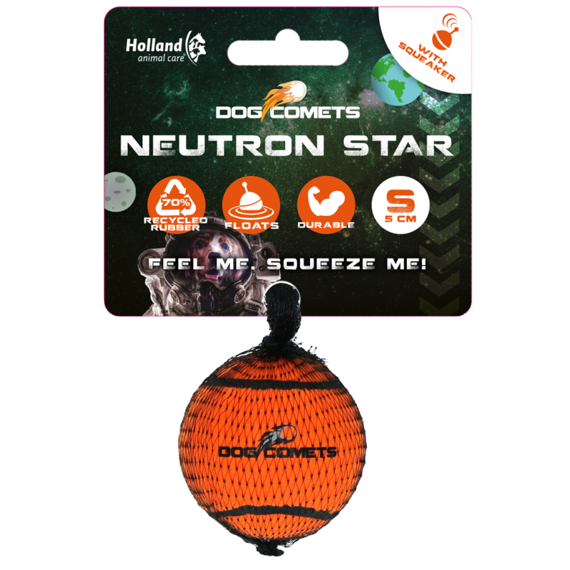 Dog Comets Neutron Star Tennisbold med Pibe S Orange Dog Comets Neutron Star Tennisbold med Pibe S Orange