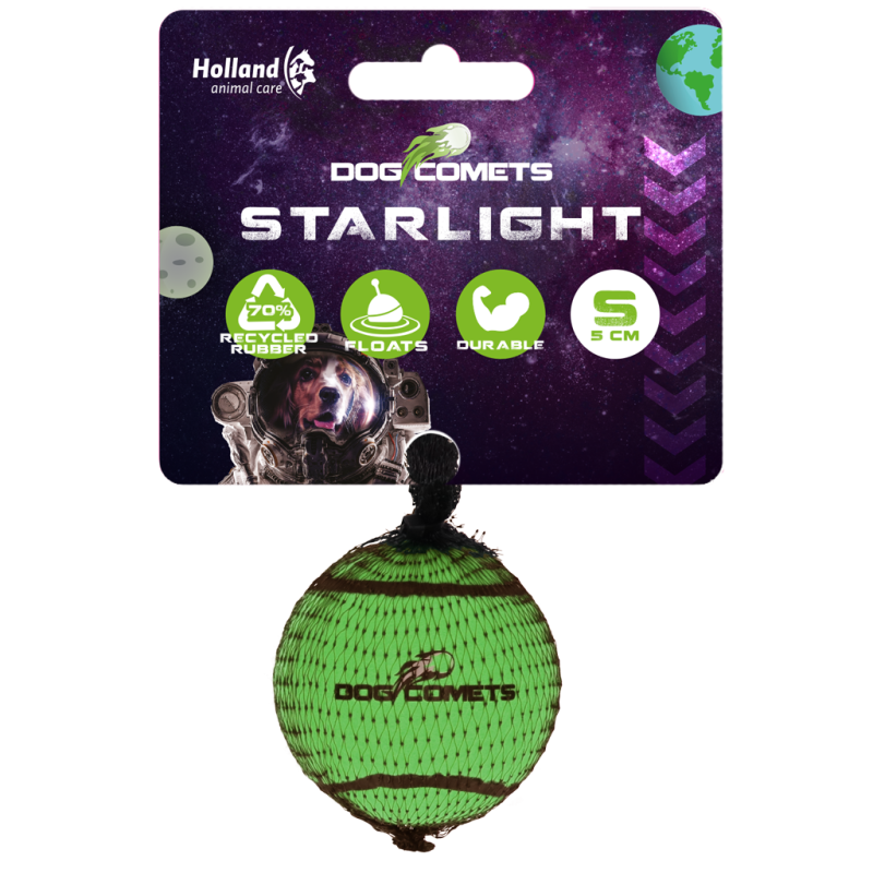 Dog Comets Starlight Tennisbold S Grøn Dog Comets Starlight Tennisbold S Grøn