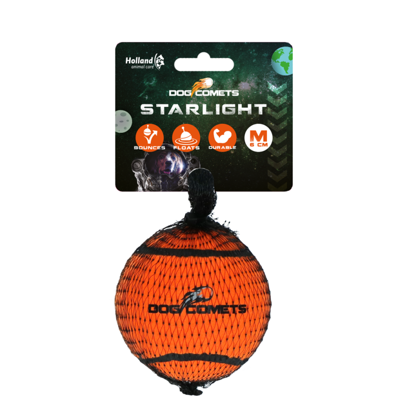 Dog Comets Starlight Tennisbold M Orange Dog Comets Starlight Tennisbold M Orange