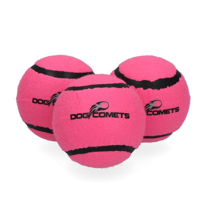 Dog Comets Starlight Tennisbold M Pink (3-pak) Dog Comets Starlight Tennisbold M Pink (3-pak)