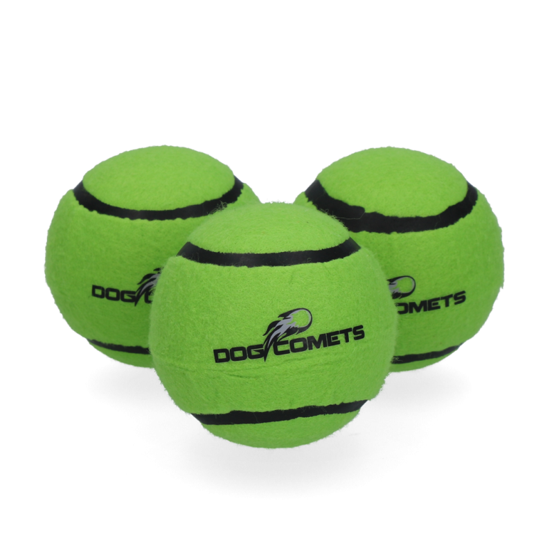Dog Comets Starlight Tennisbold M Grøn (3-pak) Dog Comets Starlight Tennisbold M Grøn (3-pak)