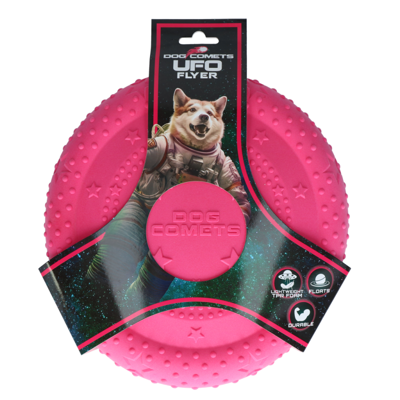 Dog Comets UFO Flyer Pink Dog Comets UFO Flyer Pink