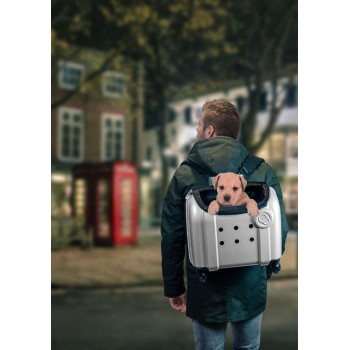 Katte transportkuffert Trolley London 40 cm Grå Compaws Katte transportkuffert Trolley London 40 cm Grå Compaws