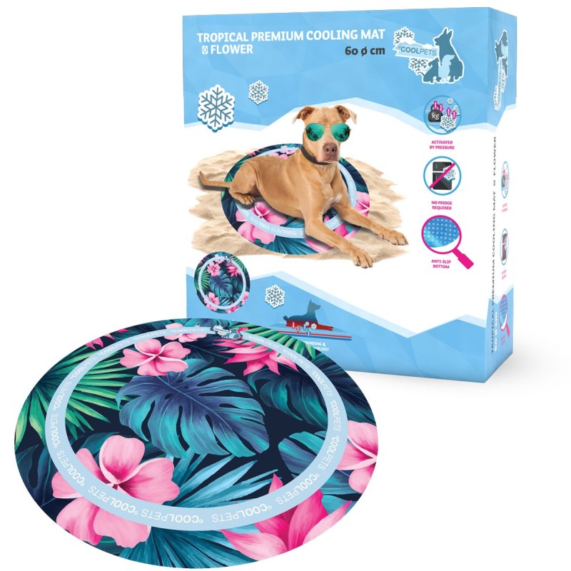Kølemåtte Blomst CoolPets Tropical Premium