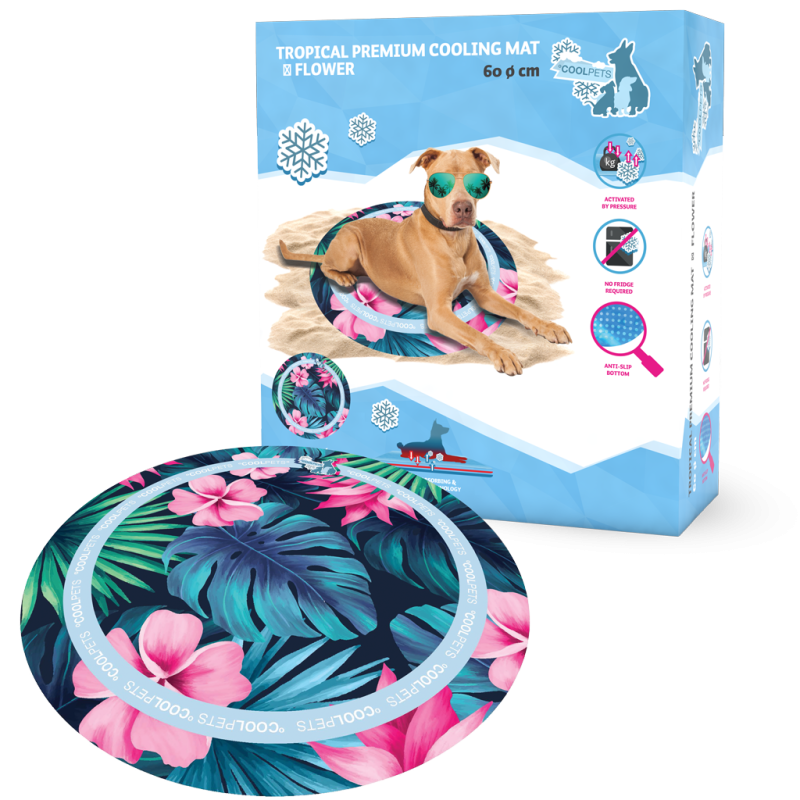 CoolPets Tropical Premium Kølemåtte Blomst CoolPets Tropical Premium Kølemåtte Blomst