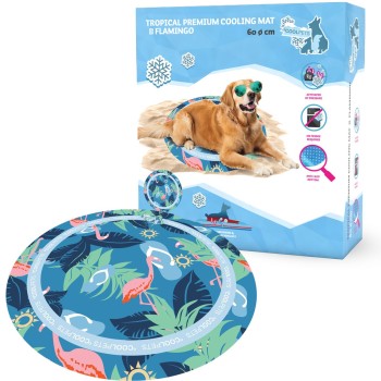 Kølemåtte Flamingo CoolPets Tropical Premium