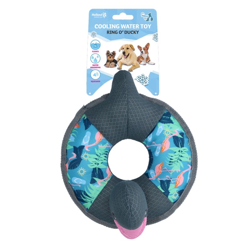 Ring O' Ducky Flamingo Hundelegetøj L36cm CoolPets Ring O' Ducky Flamingo Hundelegetøj L36cm CoolPets