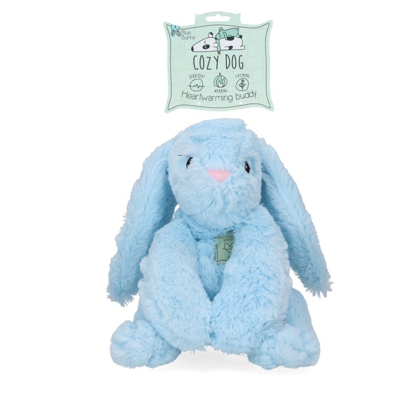 Kanin Blå med hjertelyd, varme og beroligende lavendel Cozy Dog