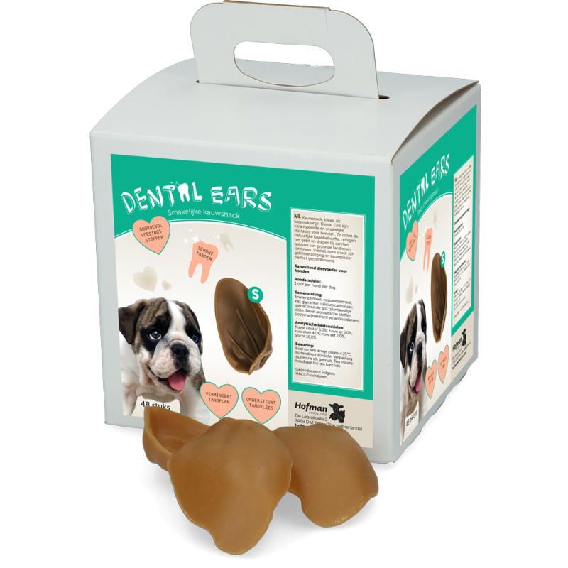 Dental Små ører 48 stk. til hunde guf Dental Små ører 48 stk. til hunde guf
