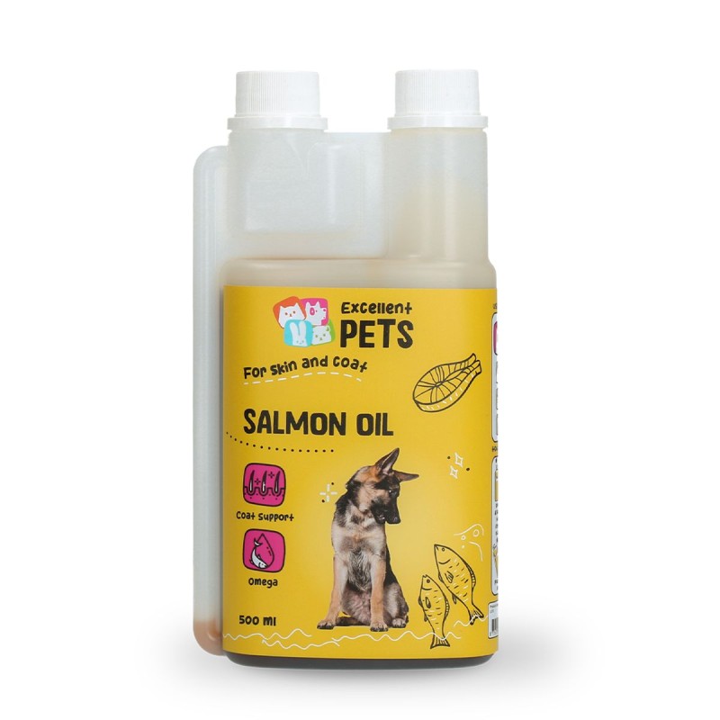 Lakseolie til hunde 500 ml Excellent Pets