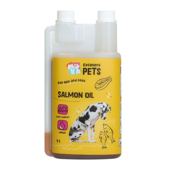 Lakseolie til hunde 1000 ml Excellent Pets Lakseolie til hunde 1000 ml Excellent Pets