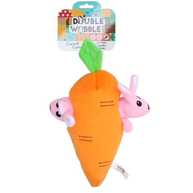 Hundebamse Gulerodsconejos Double Wobble