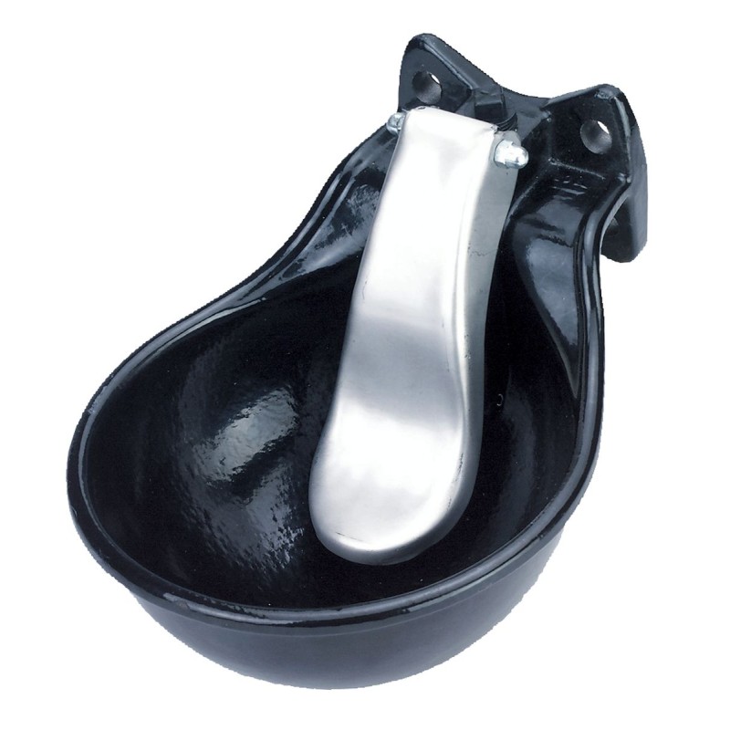 Vandskål i metal med ske  L25cm