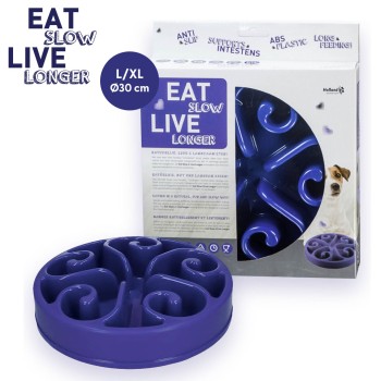 Eat Slow Live Longer Original Blå L Eat Slow Live Longer Original Blå L