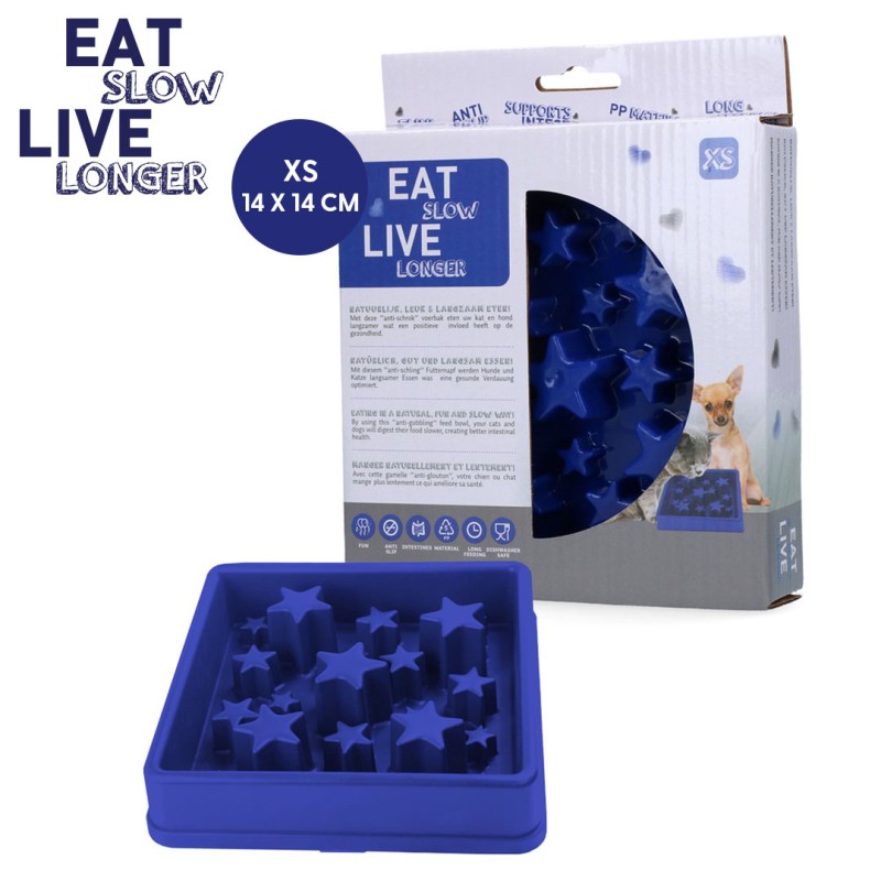 Eat Slow Live Longer Stjerneblå XS Eat Slow Live Longer Stjerneblå XS
