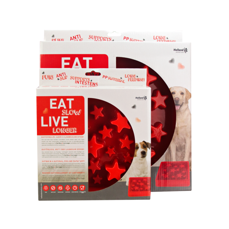 Eat Slow Live Longer Stjernerød L Eat Slow Live Longer Stjernerød L