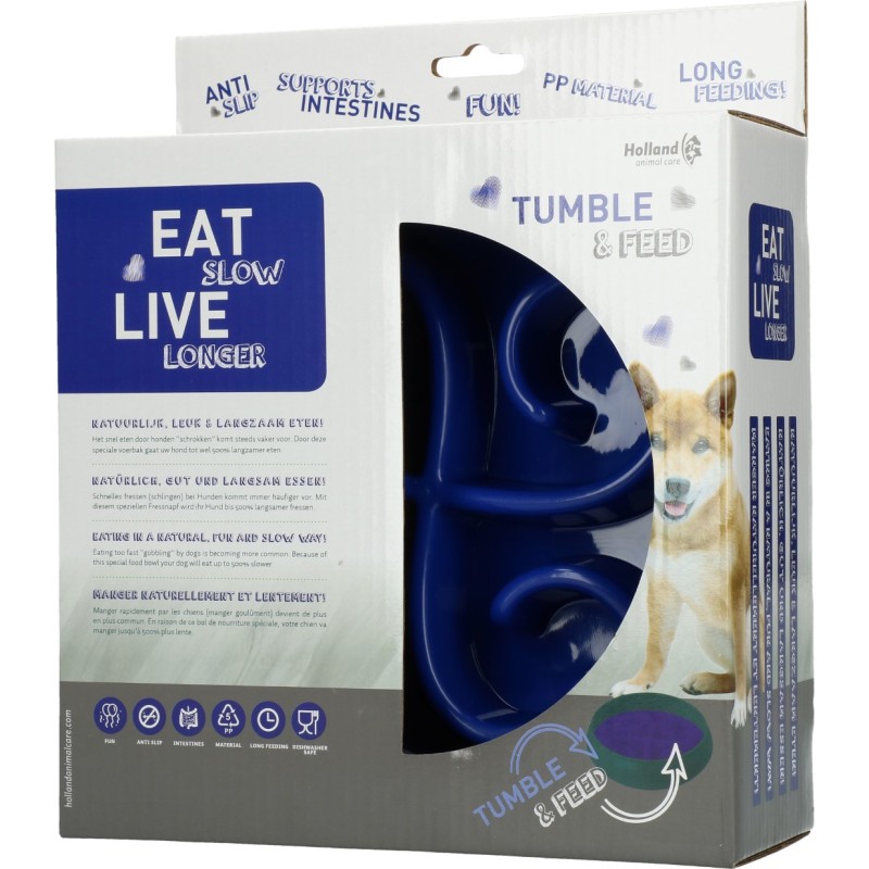 Eat Slow Live Longer Blå fodertromle Eat Slow Live Longer Blå fodertromle
