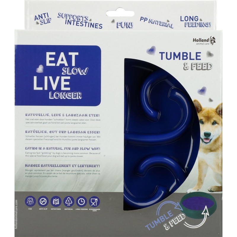 Eat Slow Live Longer Blå fodertromle
