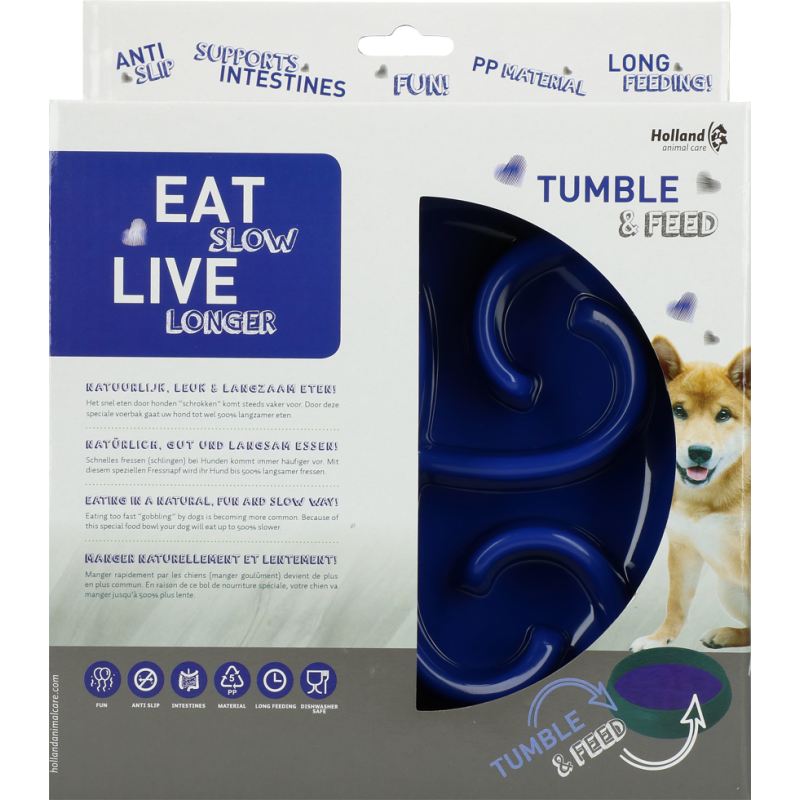 Eat Slow Live Longer Blå fodertromle