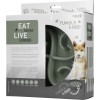 Eat Slow Live Longer Foderskål grå Eat Slow Live Longer Foderskål grå