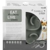 Eat Slow Live Longer Foderskål grå