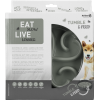 Eat Slow Live Longer Foderskål grå Eat Slow Live Longer Foderskål grå