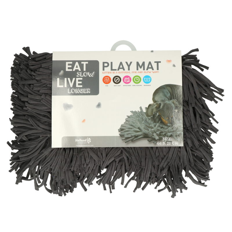 Eat Slow Live Longer Legemåtte Grå Eat Slow Live Longer Legemåtte Grå