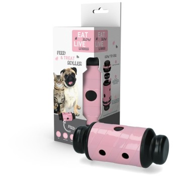 Foder- og godbidsrulle lyserød S Eat Slow Live Longer