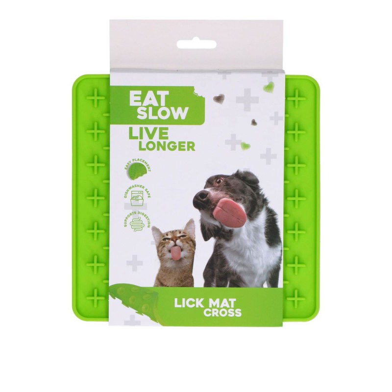 Slikkemåtte Kryds Grøn Eat Slow Live Longer Slikkemåtte Kryds Grøn Eat Slow Live Longer