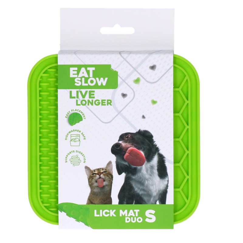 Eat Slow Live Longer Slikkemåtte Duo S Grøn Eat Slow Live Longer Slikkemåtte Duo S Grøn