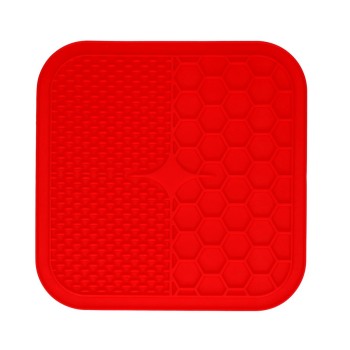 Eat Slow Live Longer Slikkemåtte Duo L Rød Eat Slow Live Longer