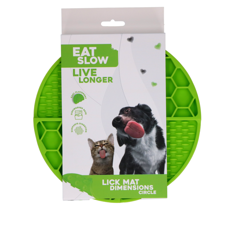 Eat Slow Live Longer Slikkemåtte Dimensioner Circle Green Eat Slow Live Longer Slikkemåtte Dimensioner Circle Green