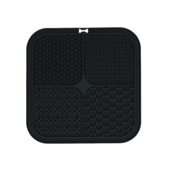 Eat Slow Live Longer Slikkemåtte Quad Grå